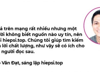 Võ Văn Đạt sáng lập hiepsi.top